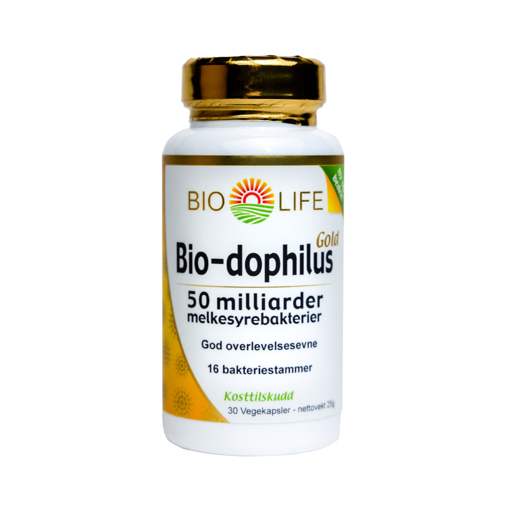 Bio Life Bio-Dophilus Gold 30 kpsl - Milliarder av gode melkesyrebakterier!