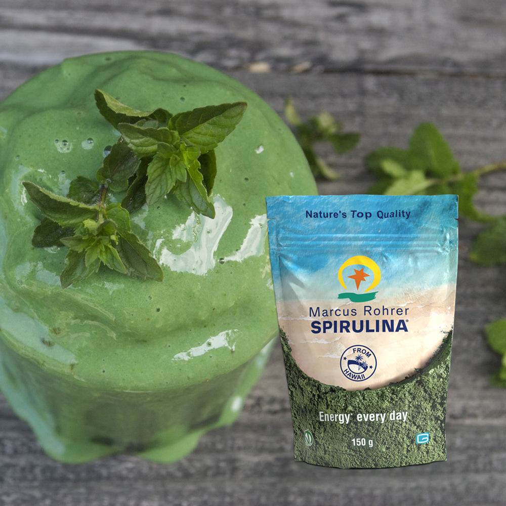 Marcus Rohrer Spirulina - 150 gram pulver (Nytt design)