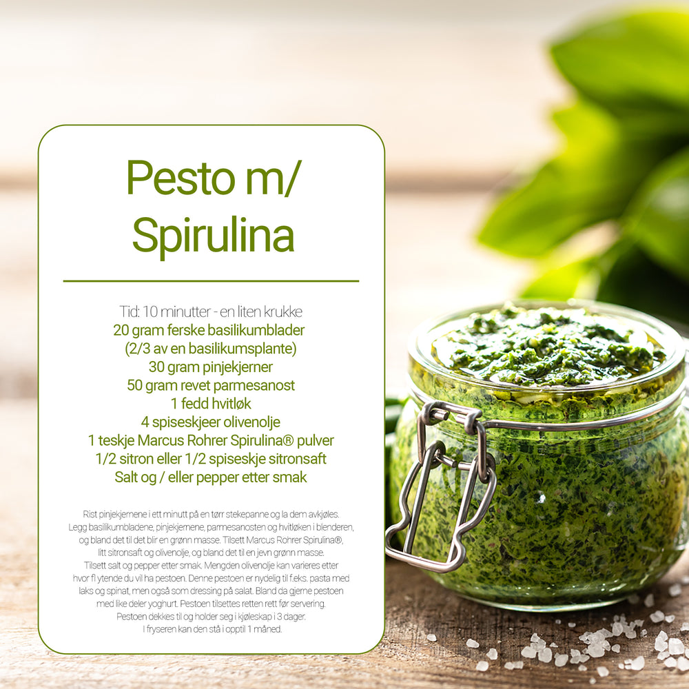 Marcus Rohrer Spirulina - 150 gram pulver (Nytt design)