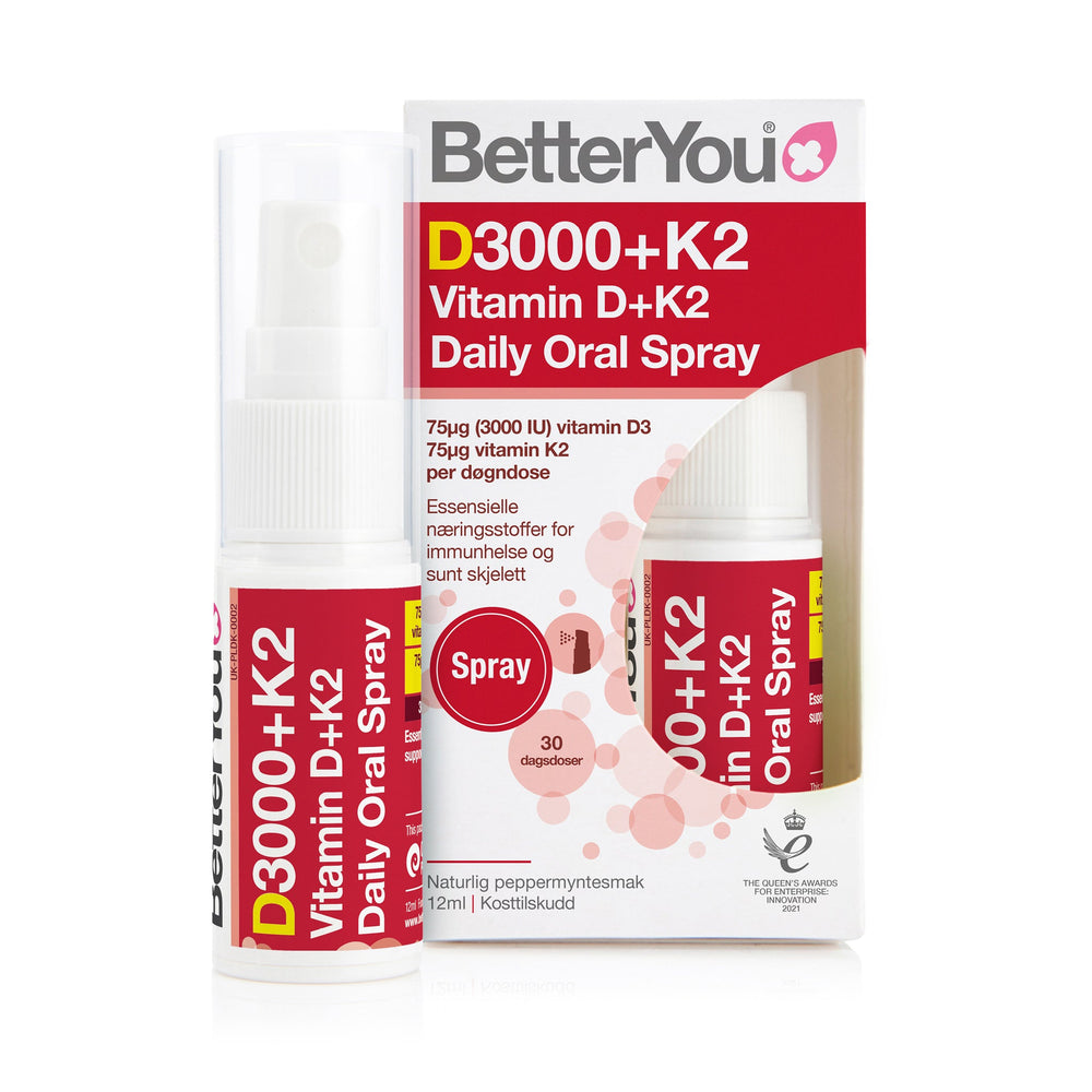 Kampanjevare. Better You - D3000+K2 Vitamin D+K2 Daily Oral Spray