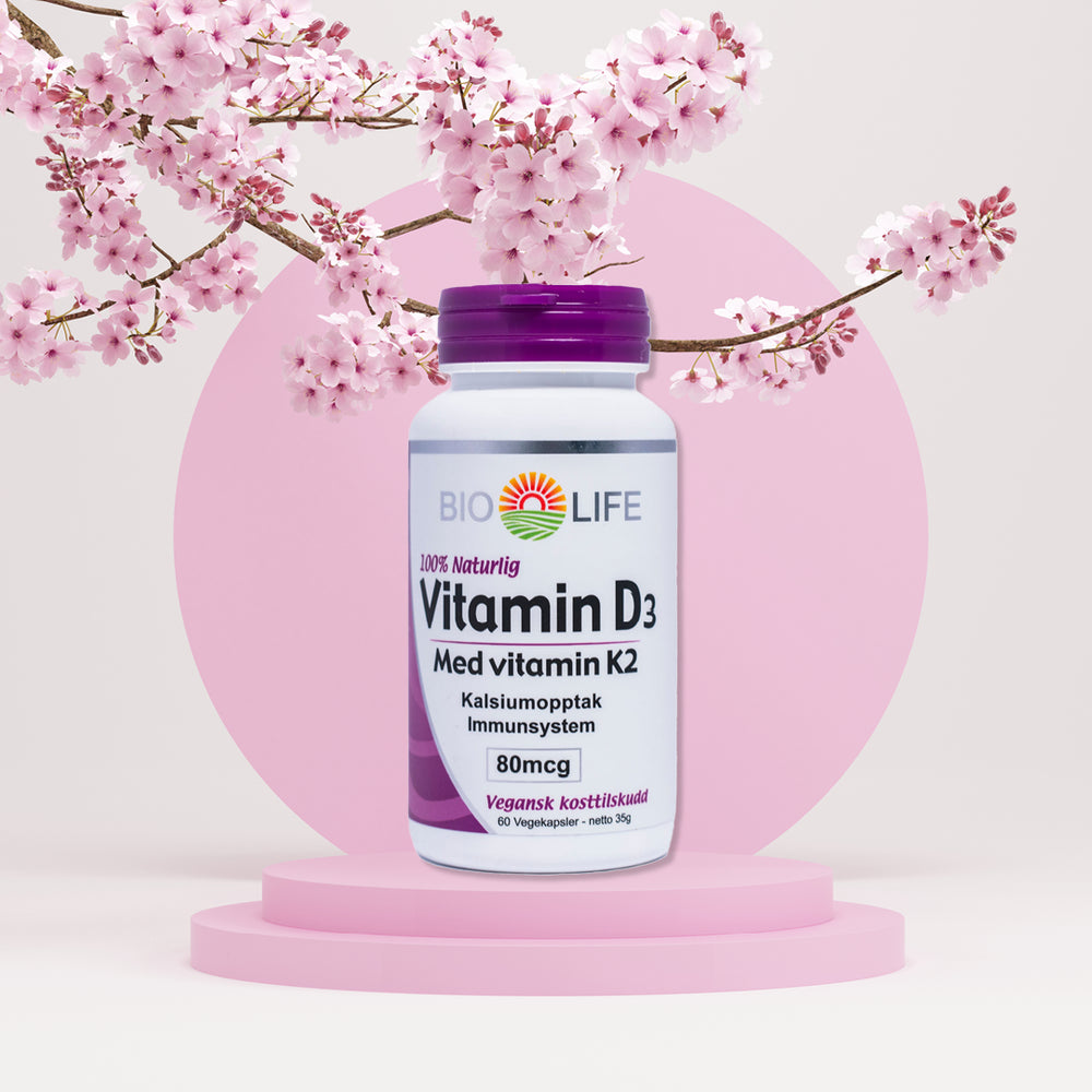 Bio Life - Vitamin D3 m/K2 - 60 kpsl.