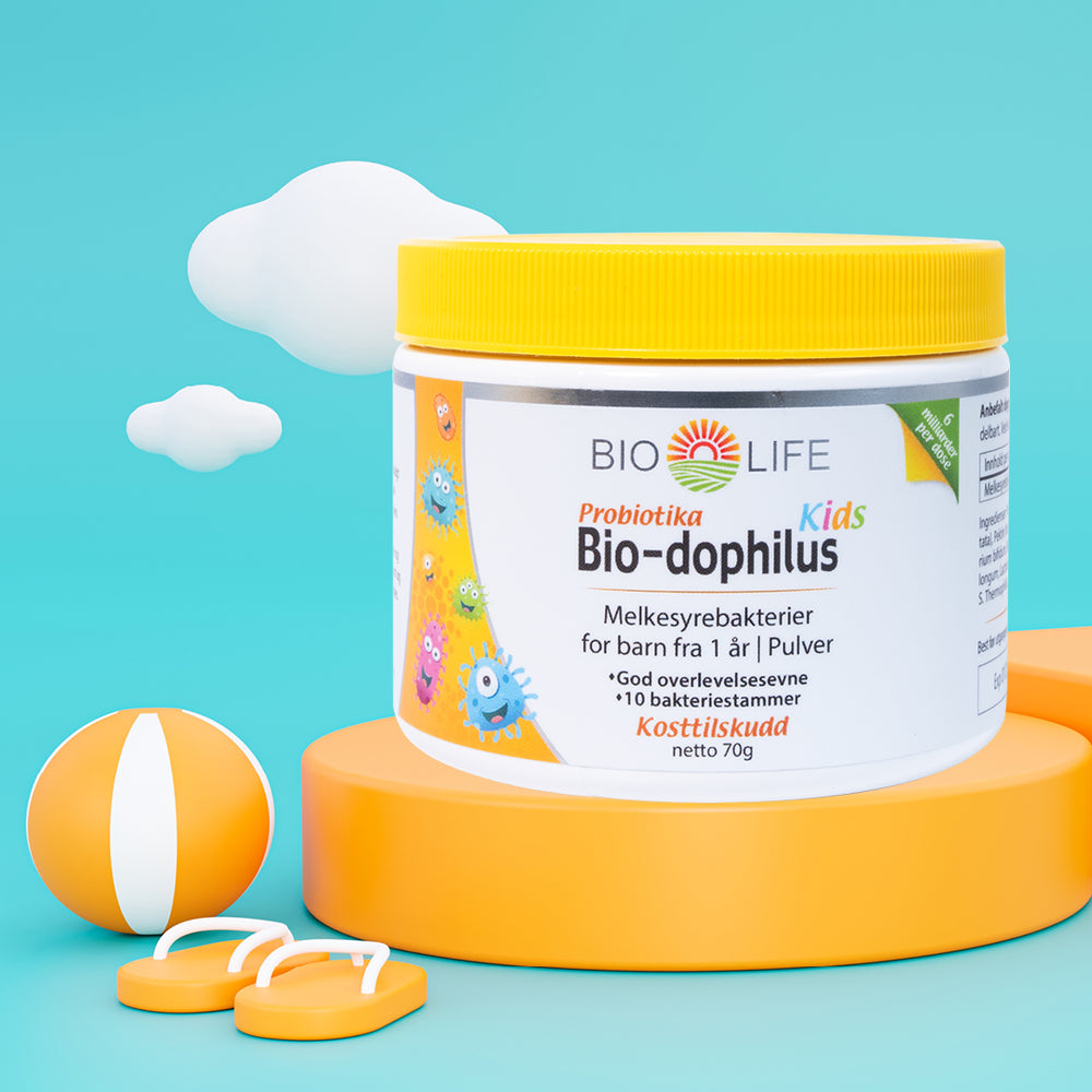 Bio Life Bio-Dophilus Kids 70g - Barnas egne melkesyrebakterier.